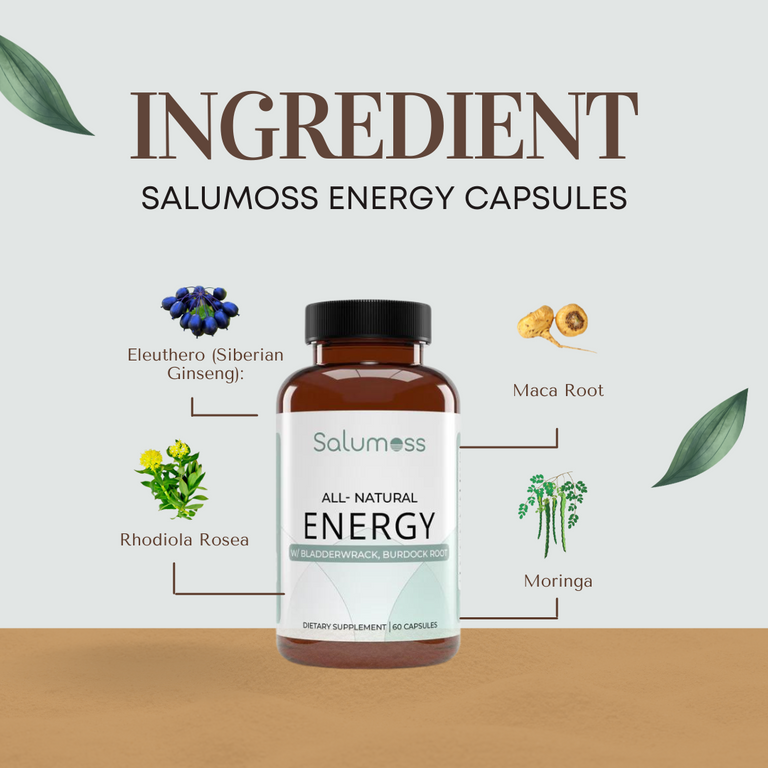 Salumoss Energy Capsules Ingredient