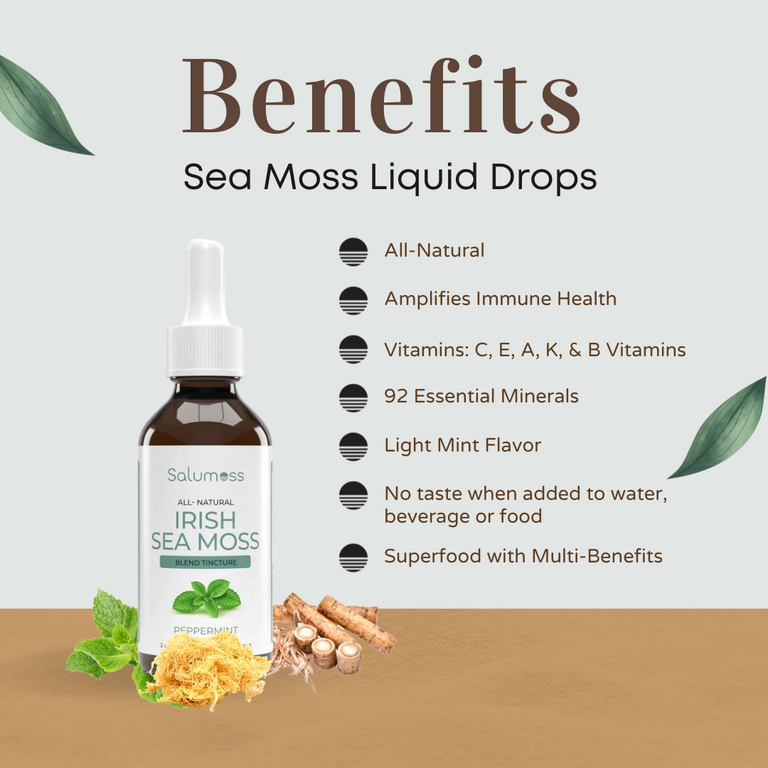 Seamoss Liquiud Drops Benefits